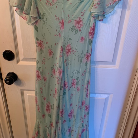 Chadwick’s Mint Floral Dress P - Picture 4 of 4